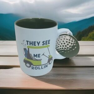 Sunday Morning‎ Golf Mug "They See ME Rollin" Coffee Tea Mug Fathers Day